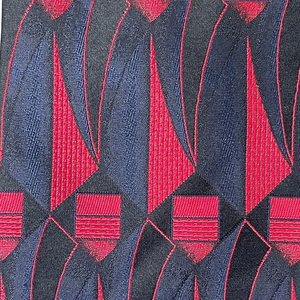 DeSantis The Collection 100% Silk Blue Red Mens Tie 56x4